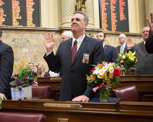 Gregory Takes Oath of Office as State Representative of 80th District in Blair County 